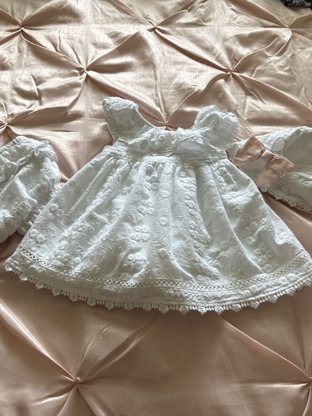 Infant Dress/Bloomers/Hat